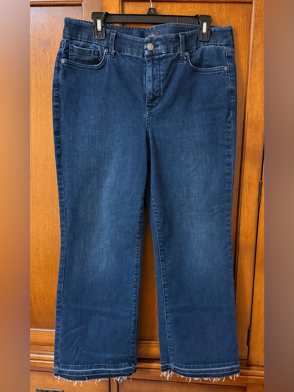 NYDJ Dark Blue Wide-Leg Jeans